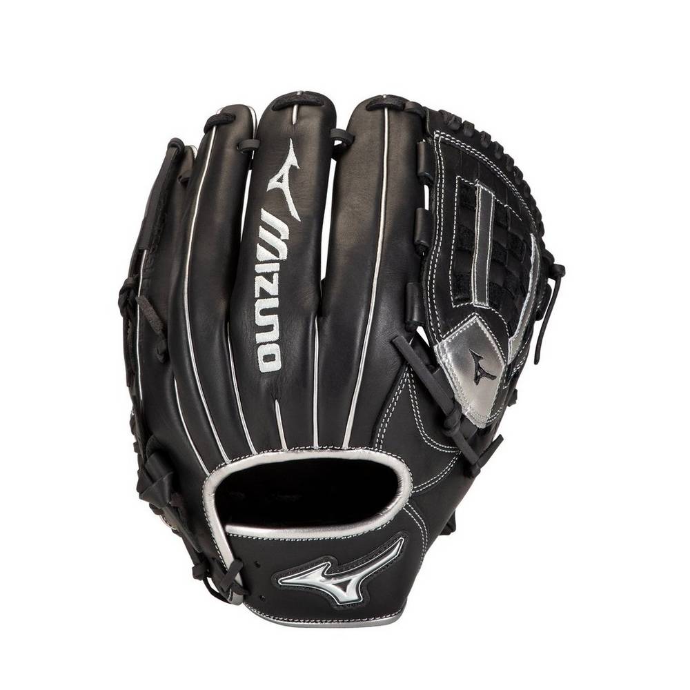 Mizuno Men's MVP Prime SE Pitcher Baseball Glove 12" Black/Silver (312841-UMP)